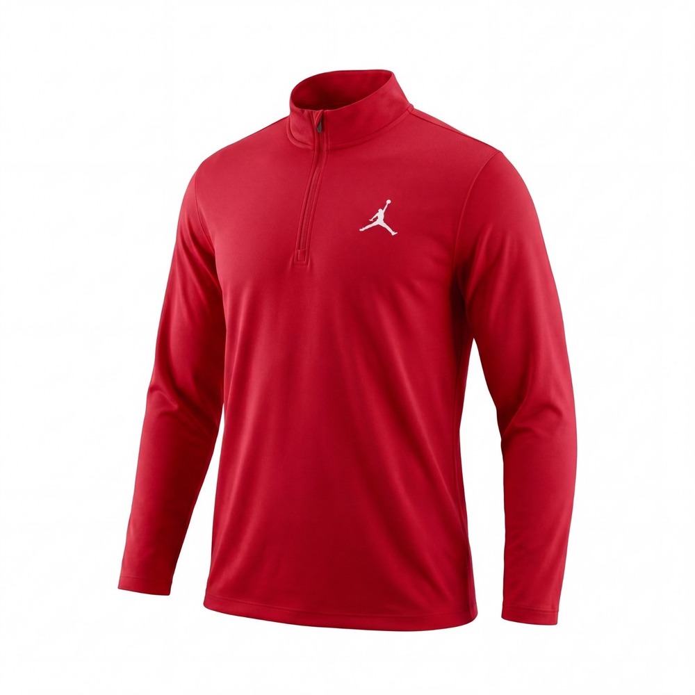 Air Jordan 1/4 Zip Golf Pullover Shirt Red Activewear Dri Fit DQ7913, Mens M